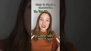 Ways to start a conversation in #Spanish #conversation #beginners #languageschool #language #shorts