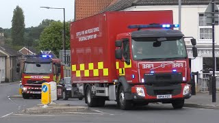 Suffolk Fire & Rescue Service - Haverhill OSU & WrL (10reg Spare) Responding