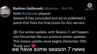 New Season 7: Ice Cold News (Jailbreak)