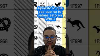 Apuesto a que no sabías esto en Word #word #office #microsoftword #tutoriales