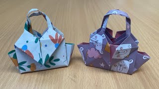 Tas mini lucu dari kertas origami | ide kreatif dari kertas