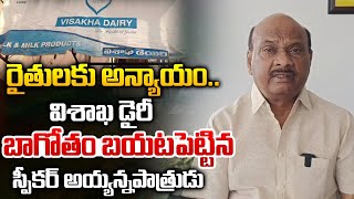 విశాఖ డైరీ బాగోతం | AP Speaker Chintakayala Ayyannapatrudu Sensational Comments On Visakha Dairy |WW