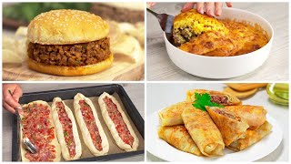 Вкусные лепешки, бургер, блинчики и пирог С МЯСНЫМ ФАРШЕМ. 4 рецепта от Всегда Вкусно!