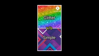 Glitter vs Simple / which is your favorite ...🥰😊 / #stylish #favourite #glitter #vs #simple / kdisa