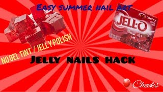 ◇Jelly nails w/hack◇How to|Cheeks