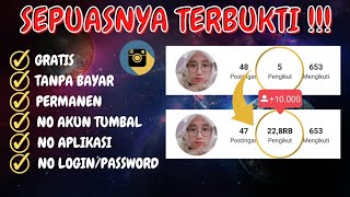 Cara Menambah Followers Instagram Gratis Tanpa Akun Tumbal ~ Permanen