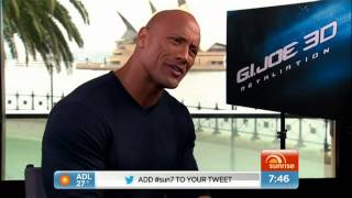 The Rock - Dwayne Johnson live interview on Sunrise