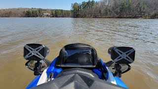 Cruising around Falls Lake in North Carolina in the backwater areas on March 12th 2021 with Head Cam