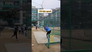 batting against 130kmph fast bowling | Fast bowling |cricket🔥 #cricket #cricketing #cricketpractice