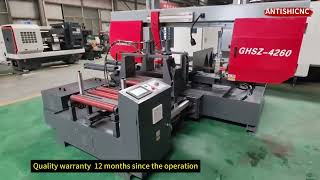 CNC Rotary Angle Horizontal Band Saw Cutting Machine GHSZ4260