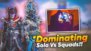 Exceeding The Limits of Solo vs Squad on iphone 13 with 60 Fps🥵4 finger Handcam | BGMI