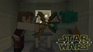 Minecraft StarWars: Han Shoots First Scene Recreation