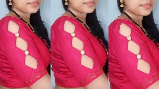 Bina astar cut work sleeve design cutting stitching|| diamond  cut sleeve design