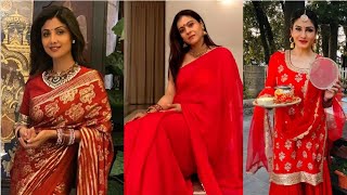 Bollywood ACTRESS Celebrating Karwa Chauth With Husband | Shilpa Shetty,Kajol,Raveena Tandon