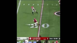 Bama Jalen Milroe To Jam Miller For A TD Georgia Bulldogs Vs Alabama SEC Championship Scripted