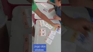 Jogo das sílabas, ótimo para desenvolver a consciência de sílabas e palavras . #pedagogia