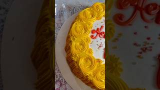 #birthday #cake #design #decoration #ideas #reels #orange #delicious #trending #happy #yellow #colou