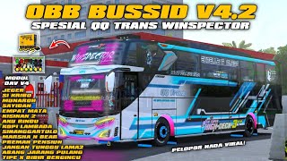 OBB BUSSID V4.2 SPESIAL QQ TRANS WINSPECTOR FULL BASURI MODUL DAV V4 NADA VIRAL TERBARU!