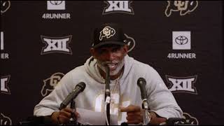 Deion Sanders postgame interview after Colorado vs Nebraska game