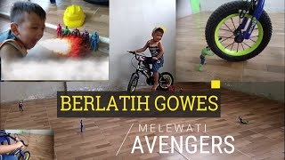 BELAJAR GOWES || Learn to Ride a Bike with Training Wheels with Radian