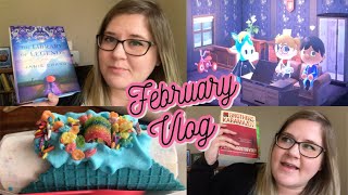 FEBRUARY READING VLOG | some reading, but mostly lots of animal crossing