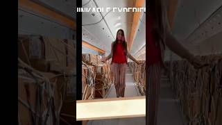 Jumping rope inside an aircraft at 40.000 ft. #cabincrewmemories #amazingexperience #shorts