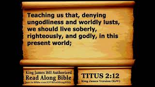 Bible Book 56. Titus Complete - King James 1611 Authorized Read Along Holy Bible - Diverse Readers