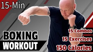 15 Min Boxing Workout Full Body Tabata Style | Follow along | No equipment