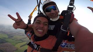 Salto de Paraquedas do Gabriel S na Queda Livre Paraquedismo 06 05 2018