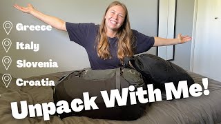 UNPACKING MY BACKPACK AFTER 4 MONTHS | Reviewing the Bag // Recommendations + Regrets