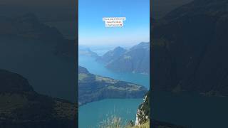 Lake Lucerne seen from Fronalpstock, Stoos Switzerland 🇨🇭 #switzerland #lake #wandererduo