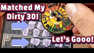 🤘 Matched My Dirty 30!😎#hoosierlottery #lottery #scratchcards