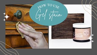 How To Use GEL STAIN | Dark Wood Gel Stain | Gel Stain Kitchen Cabinets | Amy Howard Gel Stain