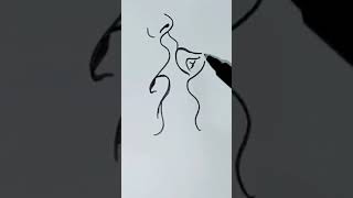 Girl and boy love scene drawing #shorts panchi bole hai kya song drawing #shorts