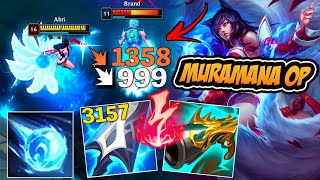 AHRI AD DÁ UM DANO SINISTRO COM ESSA BUILD DE MURAMANA !! - LEAGUE OF LEGENDS