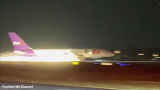 Fedex Boeing 757 gear-up landing | Safety crash landing at Chattanooga Airport