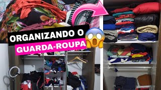 ORGANIZANDO O GUARDA-ROUPA/ ESTAVA UMA ZONA😱😭