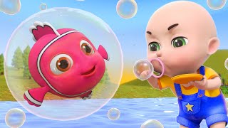 Pop The Bubbles | wheels on the bus | Play Outside Bubbles Song | Nursery rhymes & kids song #shorts