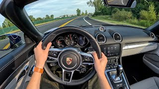 2024 Porsche 718 Boxster Style Edition - POV Test Drive (Binaural Audio)