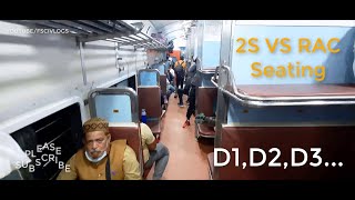 2S Second sittting coach ! D1,D2,D3...02137 CSMT FZR SPL ! 2S Booking ! TRAIN VLOGS