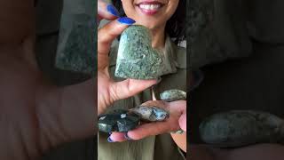 Moss Agate Heart Love