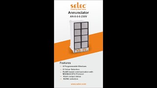 Selec Annunciator AN-8-0-0-230V : Features and Applications