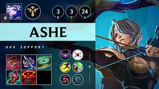 Ashe Support vs Senna: Vision Controller - KR Master Patch 14.22