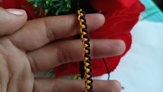 Quick and Easy Bracelet Making Tutorial| How to Make Bracelet with Basic Krnot |DIY Bracelet at Home