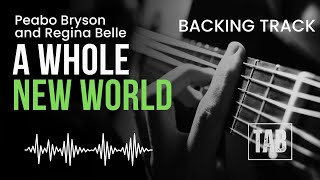 (Backing track) A Whole New World - Peabo Bryson and Regina Belle - Super Easy Fingerstyle Guitar