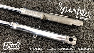 Harley Davidson front suspension aluminium renovation HOW TO