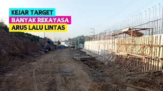 UPDATE LANJUTAN FLYOVER CANGUK, BANYAK REKAYASA ARUS LALU LINTAS SEBABKAN MACET PANJANG DI JAM SIBUK