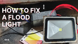 How To Fix A Flood Light.       #floodlight