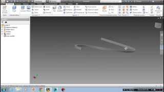 Autodesk Inventor -6- Plošné tažení po křivce