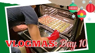 CHRISTMAS PARTY PREP! Baking, Cleaning, Grandma's Punch Recipe | VLOGMAS DAY 10 🎄